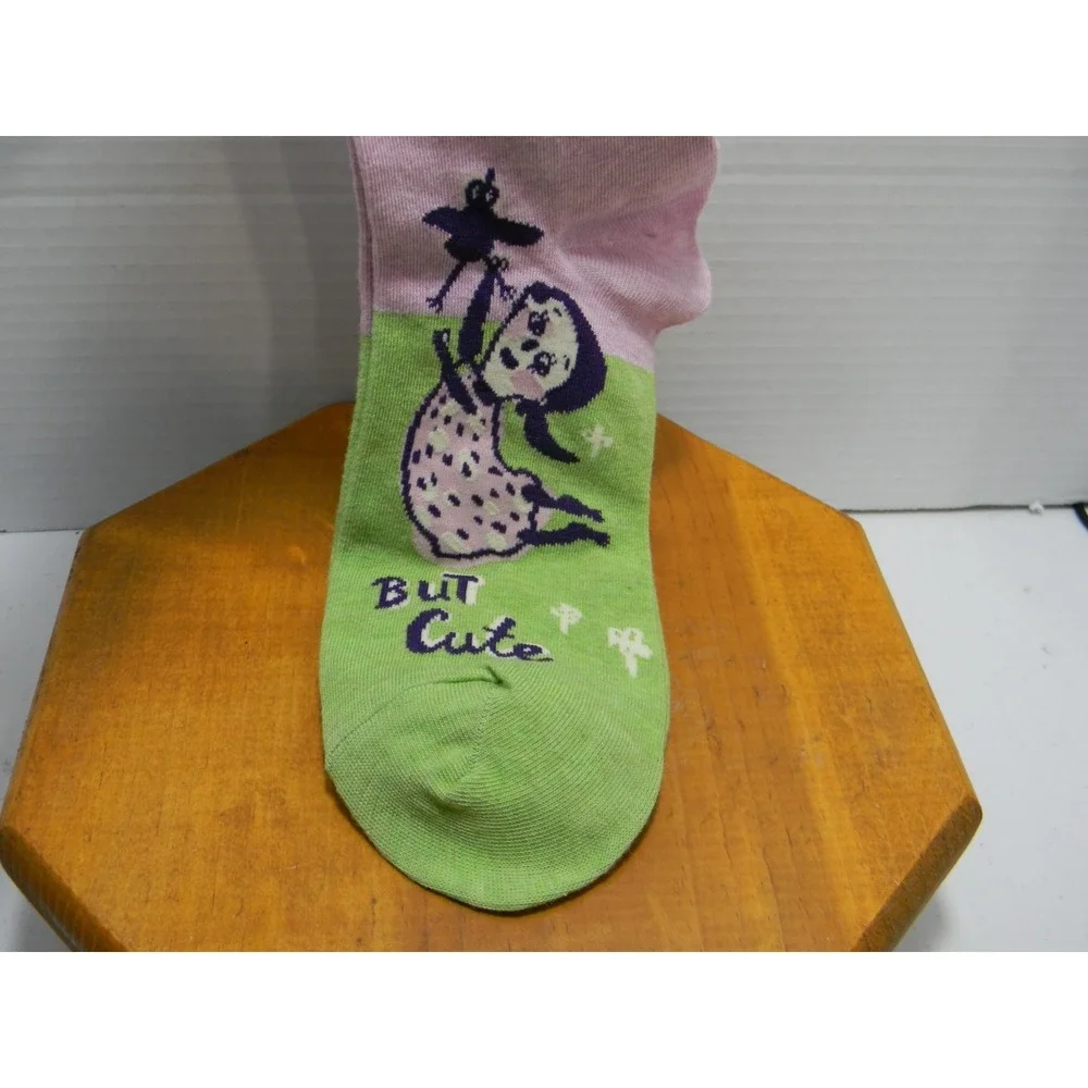 Blue Q Cute But Psycho Women's Crew Socks Size 5-10 Novelty NWT